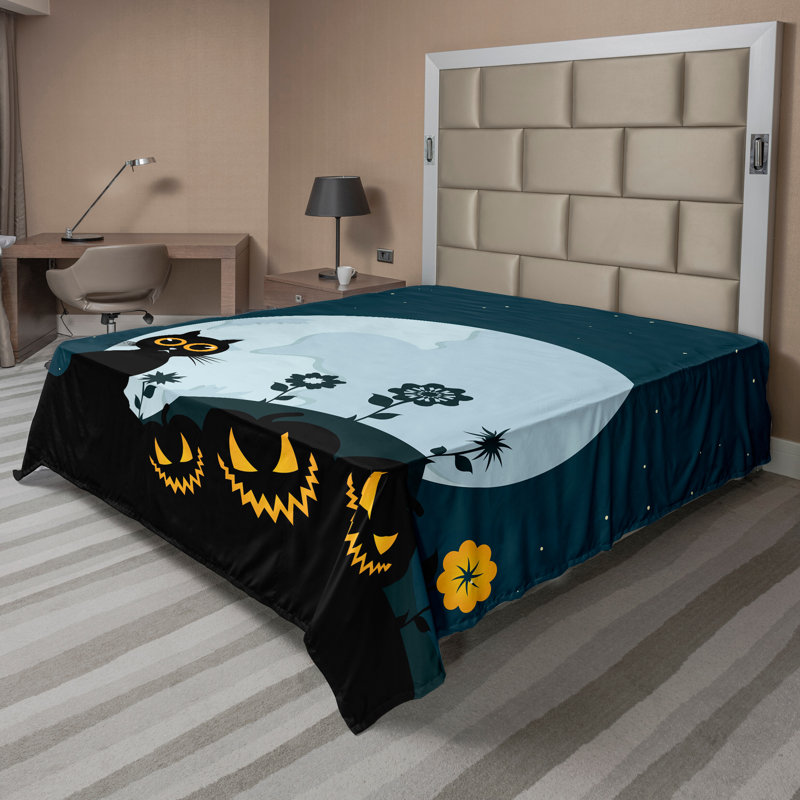 Drap-housse pour chat Ambesonne, Drap plat de taille double