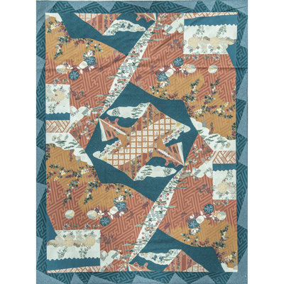 Aubusson Renaissance Wool Abstract Area Rug