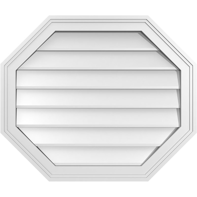 Évent horizontal gondole allongé en surface octogonal Signature, H 22 po x l 26 po x P 1,5 po