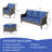 Tojuana Patio Set Rattan Outdoor Furniture Set with Cushions