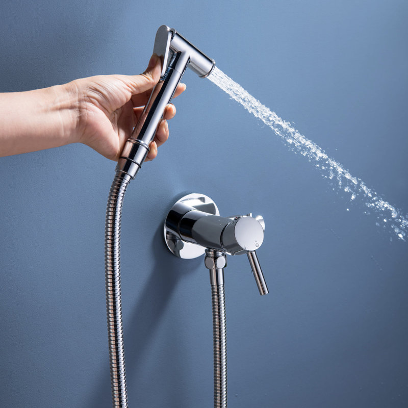 Single-Hole Horizontal Bidet Faucet, Chrome