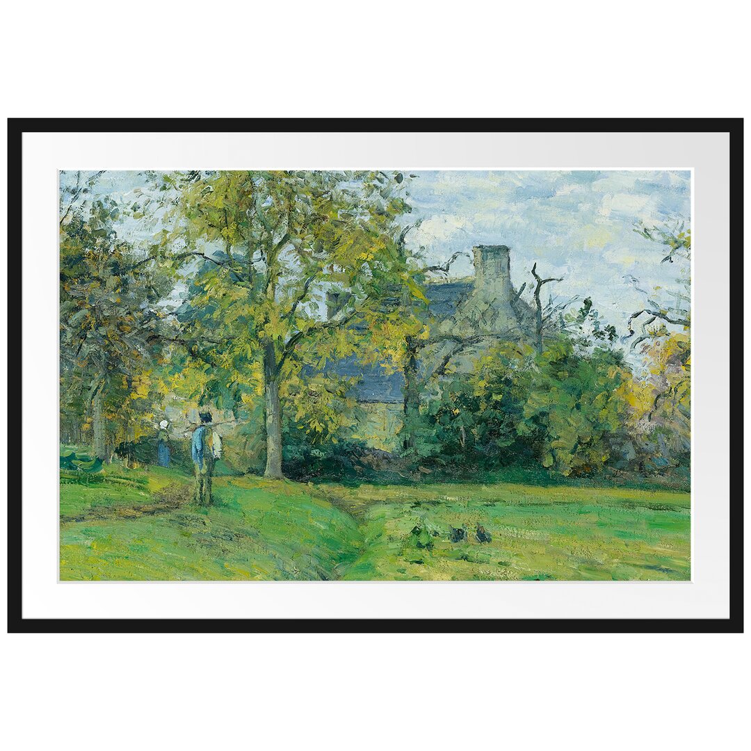 Gerahmter Kunstdruck La Maison De Piette À Montfoucault von Camille Pissarro