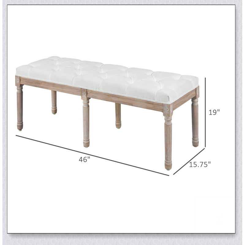 Banc de chambre 46 po