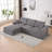 Upholstered Sofa With Ottoman