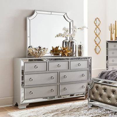 Mobilier de chambre à coucher moderne 7 pièces
