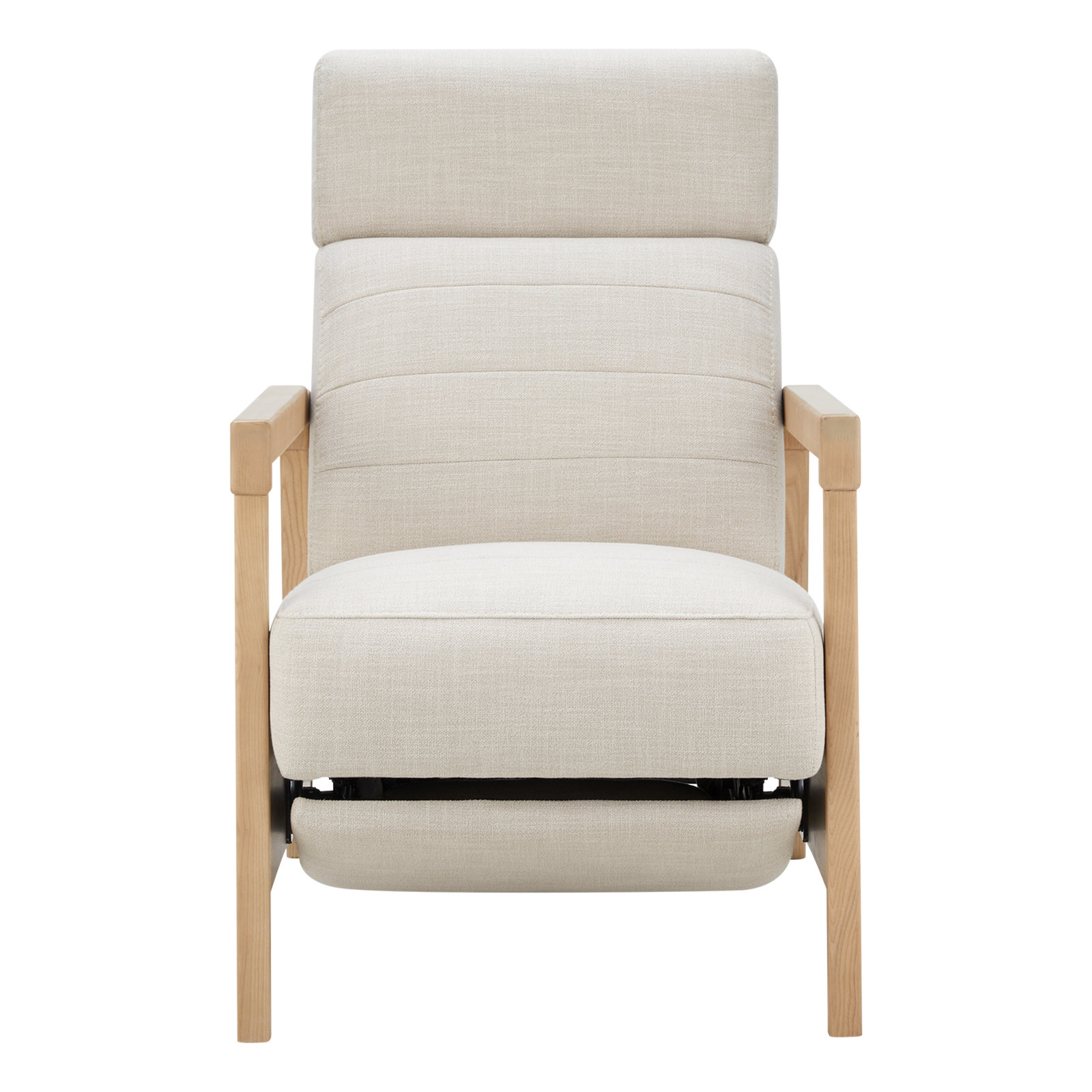 Amada Upholstered Power Recliner (Set of 2), Effie Linen Performance Basketweave