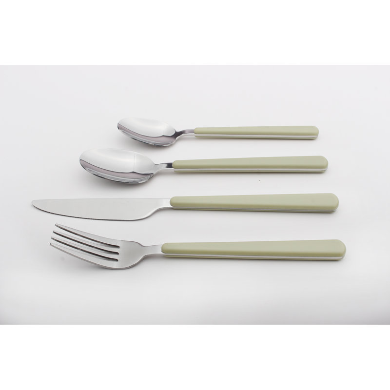 17 Stories Sokat 32 Piece Cutlery Set , Service for 8, Green