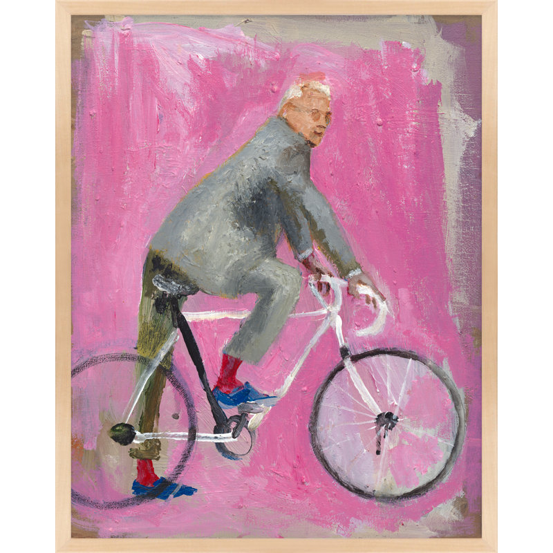 Red Socks Painting by Simon Schneiderman, Maple Wood, 30" H x 24" W x 1.25" D