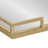 Mirrored Hexagon Tray with Handles