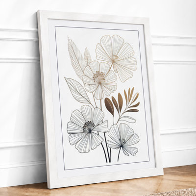 Delicate Study Botanical - Framed Print