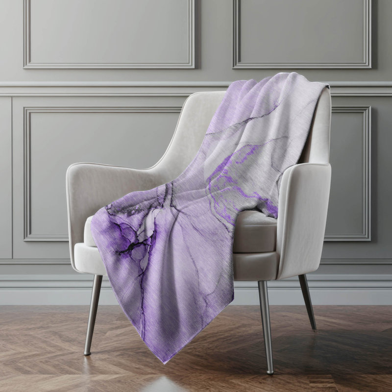 Jeté en sherpa Addison, Mauve