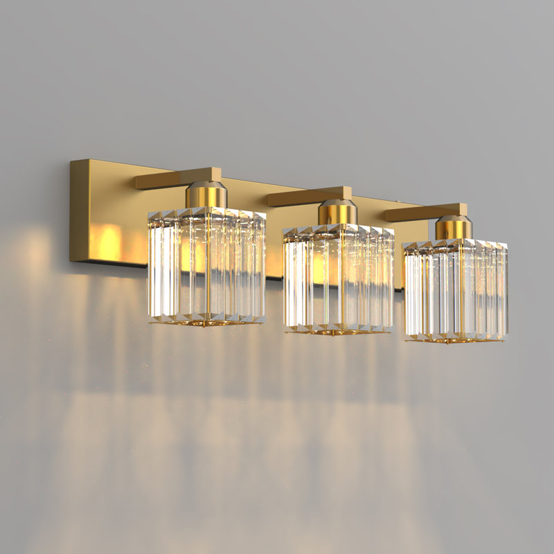Sanfiel 3 - Light LED Vanity Light, Gold, 3