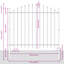 170 cm W Steel Fence Panels Fencing-1205802569-1205802615