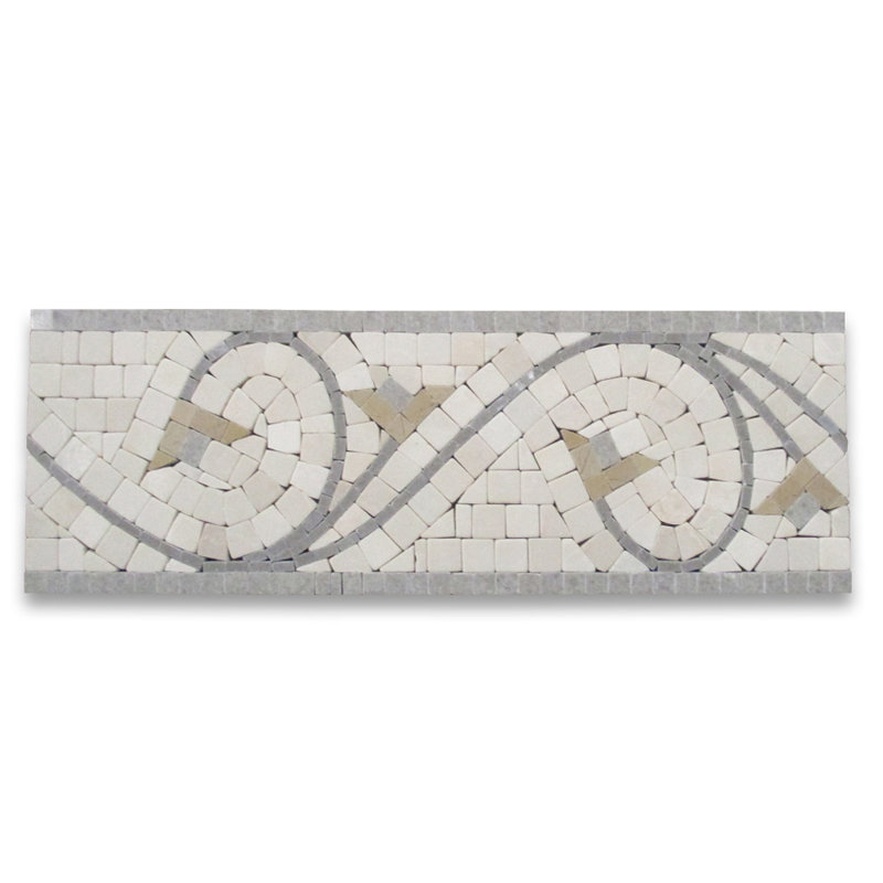 5" x 14.5" Marble Mosaic Wall & Floor Tile