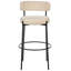 Romanok Upholstered Counter Stool with Metal Frame-1354542729