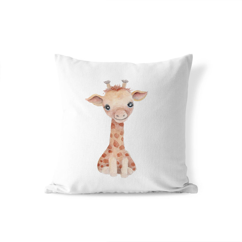 Coussin Giraffe, Carré 16 po