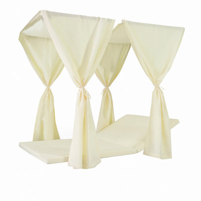 Coussin et rideaux de lit de jour