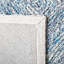 Didonato Geometric Handmade Tufted Wool Blue Area Rug-1167550304