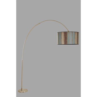 Lampe sur pied moderne ajustable, chrome mat, 87 po de hauteur (min 61 po), 9,8 po de diamètre | Corps en métal, douille E27 (40 W maximum), design élégant pour le salon, la chambre à coucher, le bureau | Solution d'éclairage élégante et fonctionnelle