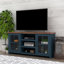 Meuble télé 67 po pour téléviseur de 80 po ou moins, aucun assemblage requis, solution de rangement durable et élégante