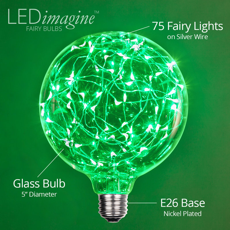 25 Watt Equivalent G125 LED, Non-Dimmable Light Bulb E26/Medium (Standard) Base