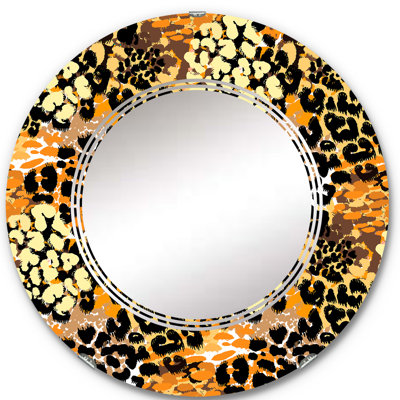 Raelah Leopard Fashion I - Animals Wall Mirror