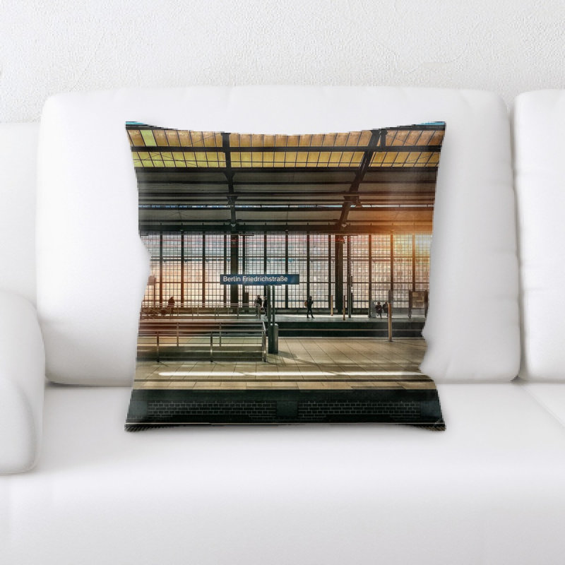 Train Experience Throw Pillow