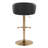 Josie Adjustable Faux Leather Bar Stool with Rounded T Footrest-106895957-106895960