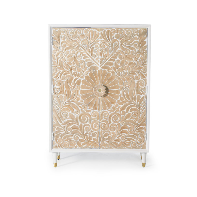 Josephus 2 Door Solid Wood Wardrobe
