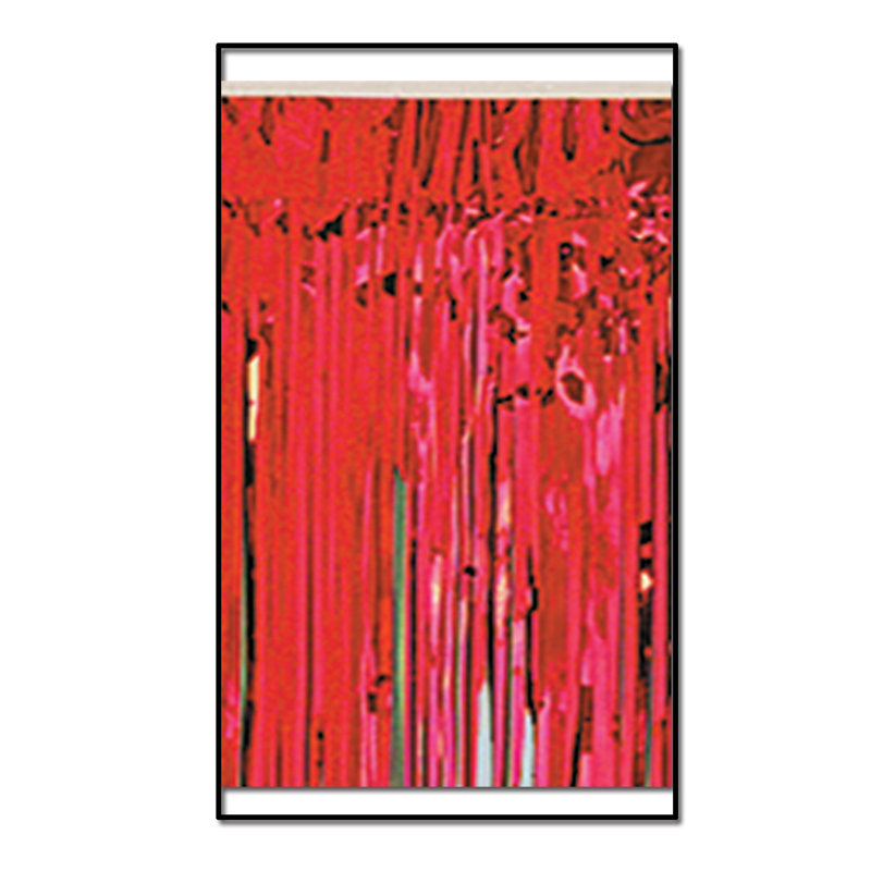 Forontenac Sheer Curtain Single Panel, Red