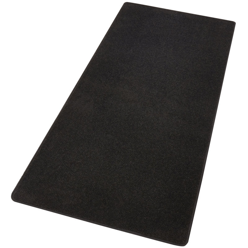 Fancy Black Rug, Runner 80 x 200cm