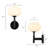Jonny Ulah Dimmable Armed Wall Sconce-2000249359