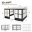 Aluminum Patio Gazebo Wall-Mounted Solarium-99076001