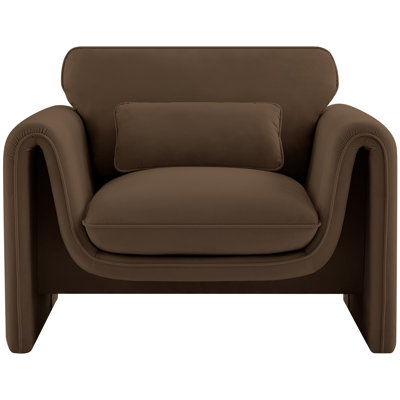42 inches W Velvet Armchair
