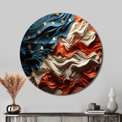 Furtado - Floral Round Metal Art