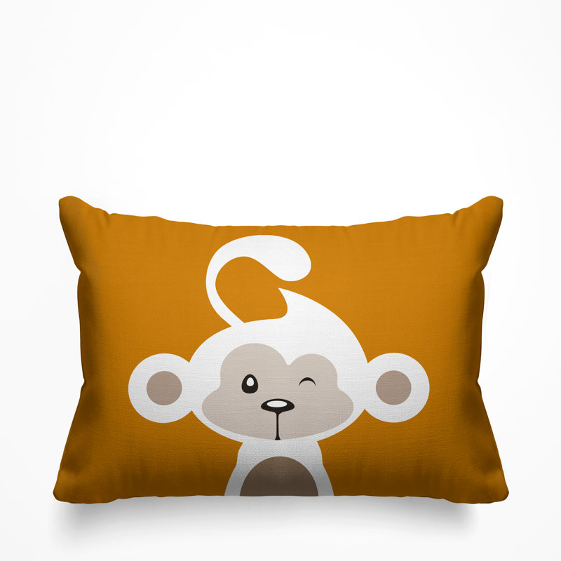 Coussin intérieur Ollie, Mandarine, 14 po x 20 po, Rectangle