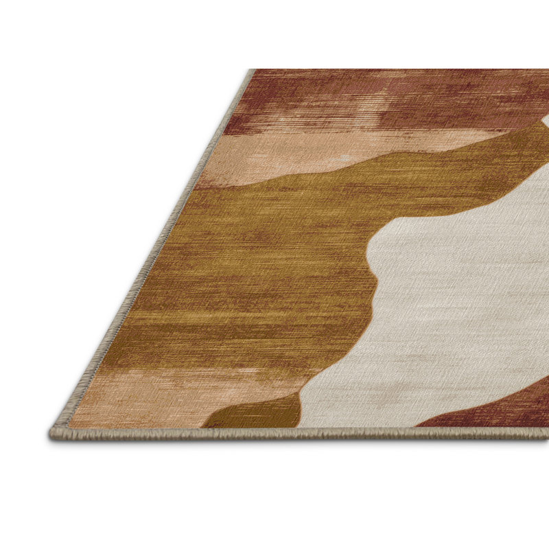 Tapis aquarelle lavable à la machine, Rectangle 6 pi x 9 pi