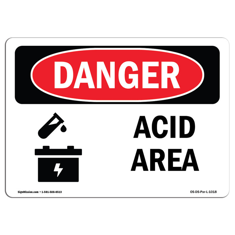 Plaque en aluminium pour zone acide 12 x 18, H 12 po x l 18 po x P 0,1 po