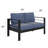 All Aluminum 2‑Person Outdoor Sofa for All Weather, Oversized Patio Sofa with 27.5" Deep Seating & 3.2" Wide Armrests, Outdoor Loveseat with Weather Resistant Olefin Cushions for Backyard, Garden, Deck-88683761