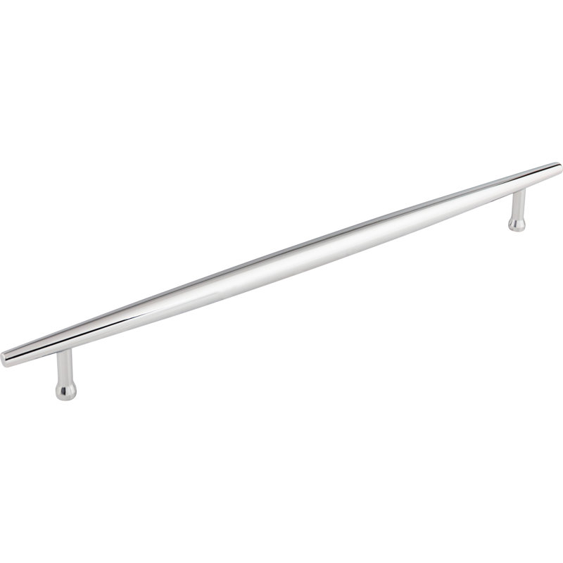 Allendale Bar Pull, Polished Chrome, 12" Center to Center