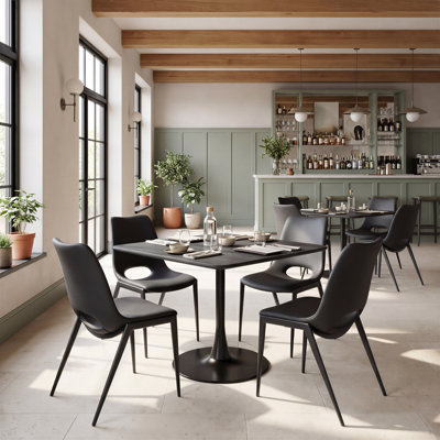 Desi Armless Dining Chair (Set Of 2) Black