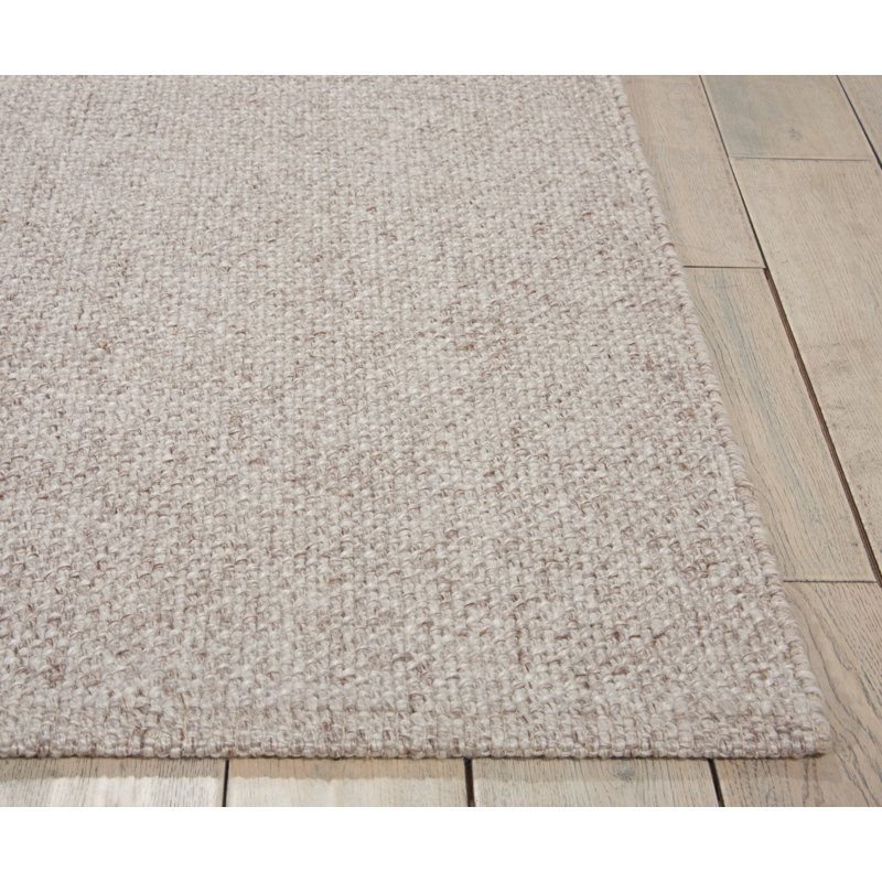 Tobiano Solid Colour Hand Woven Area Rug, Rectangle 122 x 183cm