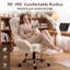 Chaise de bureau Criss Cross Leg, chaise de bureau ergonomique en molleton Teddy-130796614