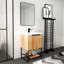 Meuble-lavabo autoportant avec lavabo en résine
