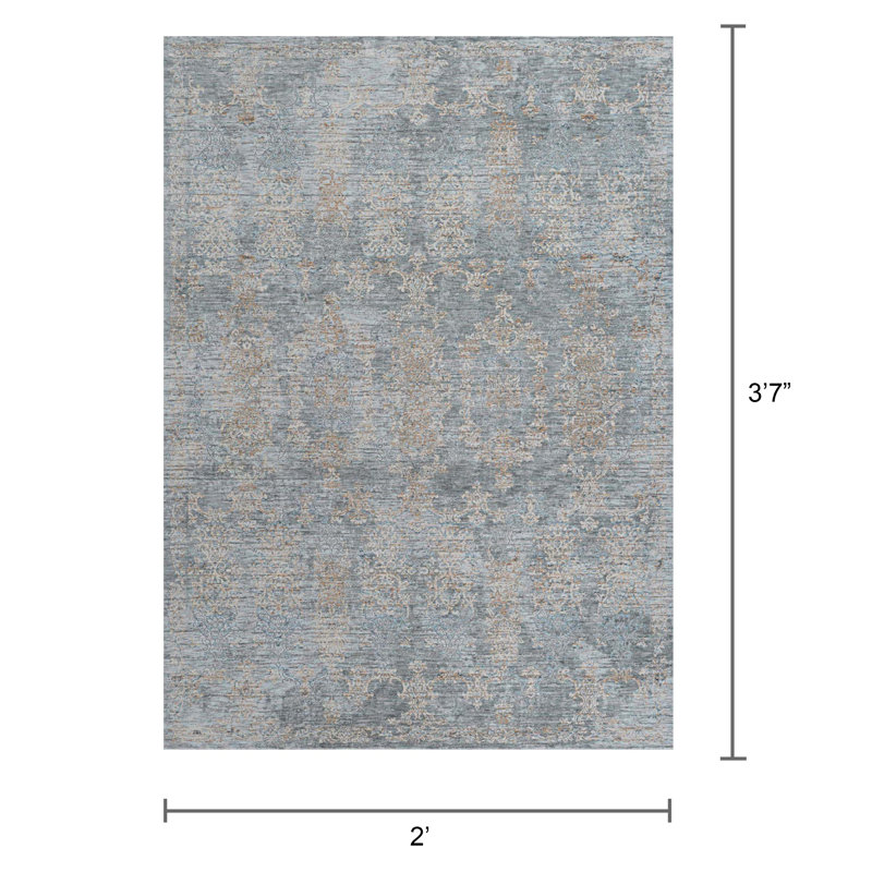 Micaden Abstract Indoor Rug, Rectangle 2' x 3'7"