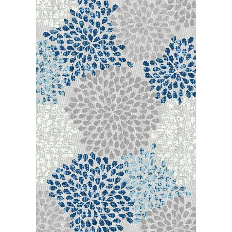 Floral Indoor / Outdoor Area Rug, Rectangle 120 x 160cm