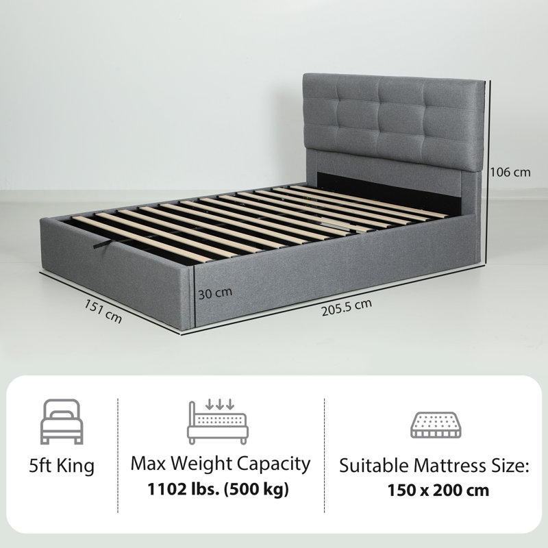 Upholstered Ottoman Bed