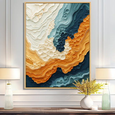 Olivea Biomorphism Wave To Sand Migration VII - Biomorphism Wall Decor