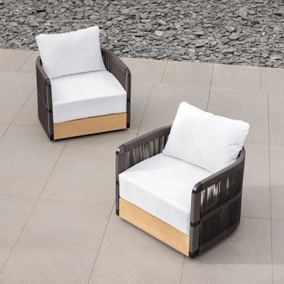 Ensemble de 2 fauteuils d'extérieur Kielah