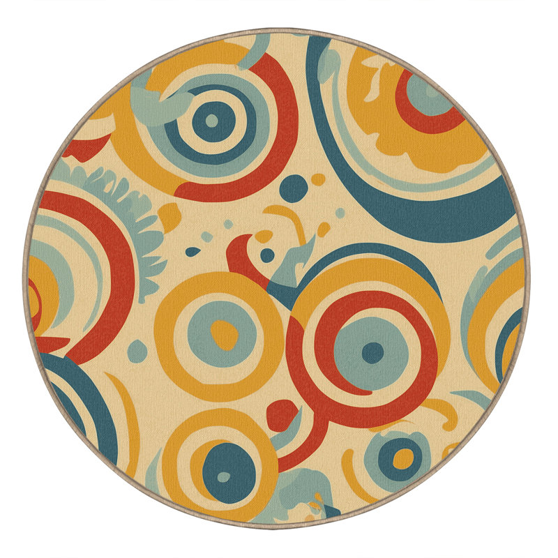Funky Line Rug, Round 3'